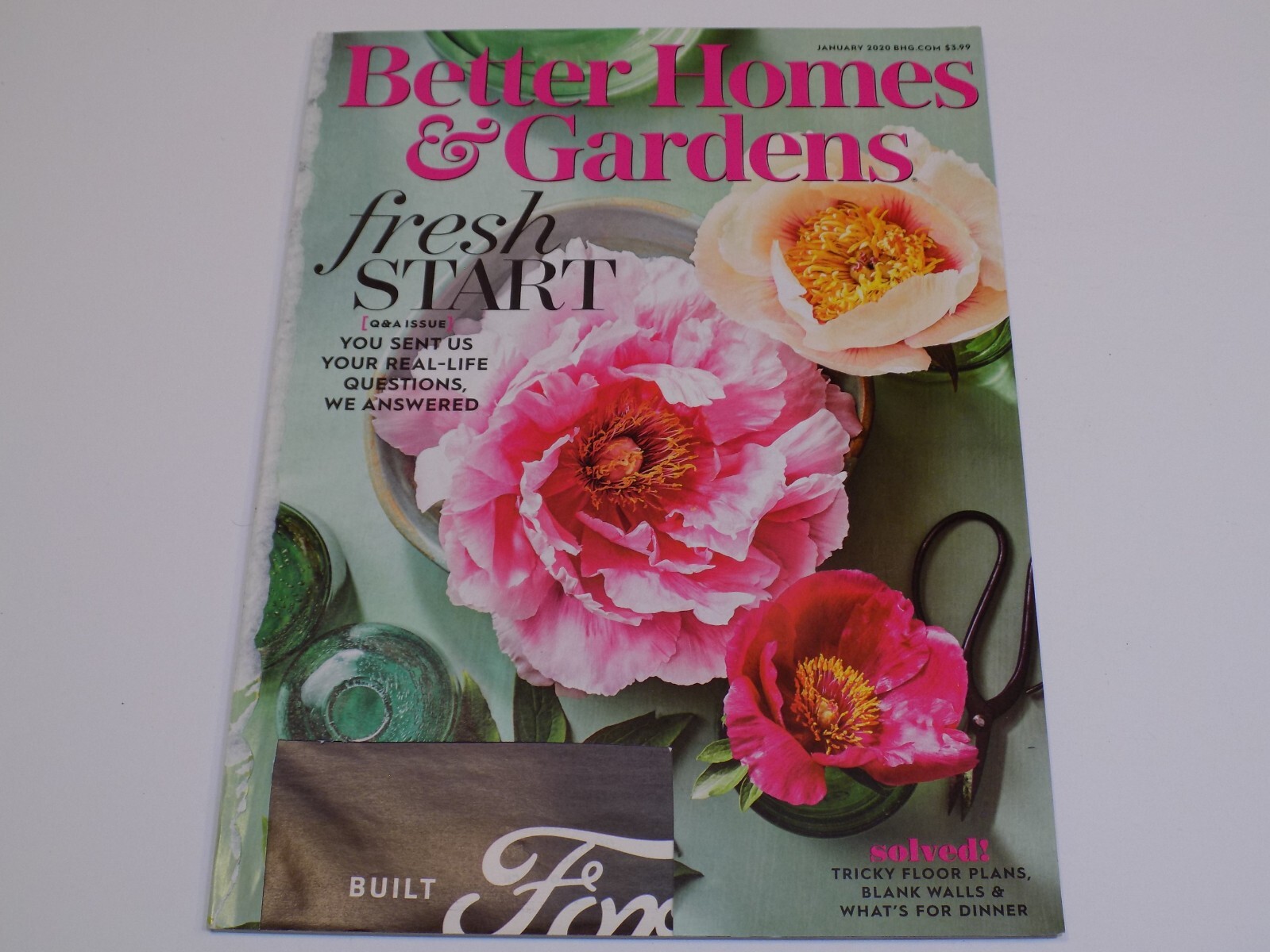 Better Homes Gardens Jan 2020 Issue Fresh Start Ideas Tricky Floor Plans Blank Wall Solutions