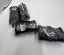 4 Pairs Showa Best 7714R-10 Large Black Knight PVC Gloves 14"Chemical Resistant