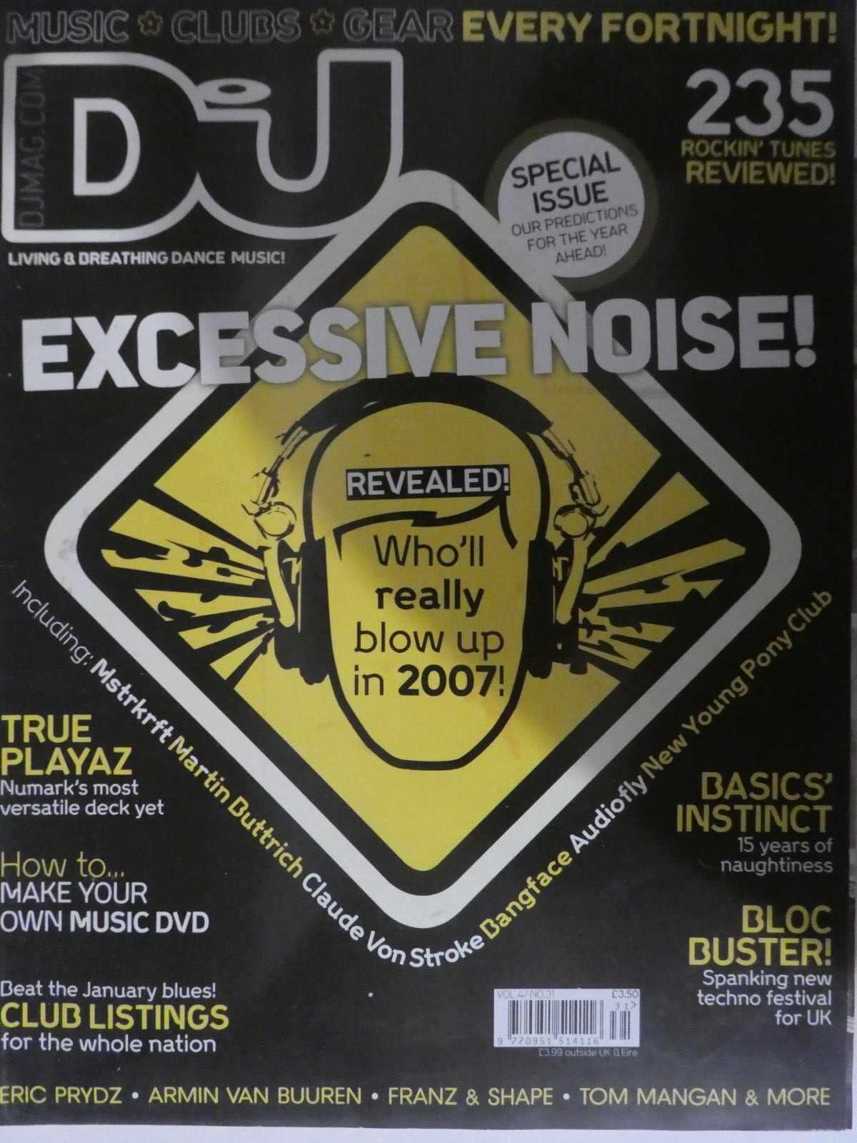 DJ Magazine January 2007 Featuring Eric Prydz
