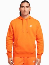 Nike Sportswear Club Fleece Pullover Men Orange Hoodie BV2654-819