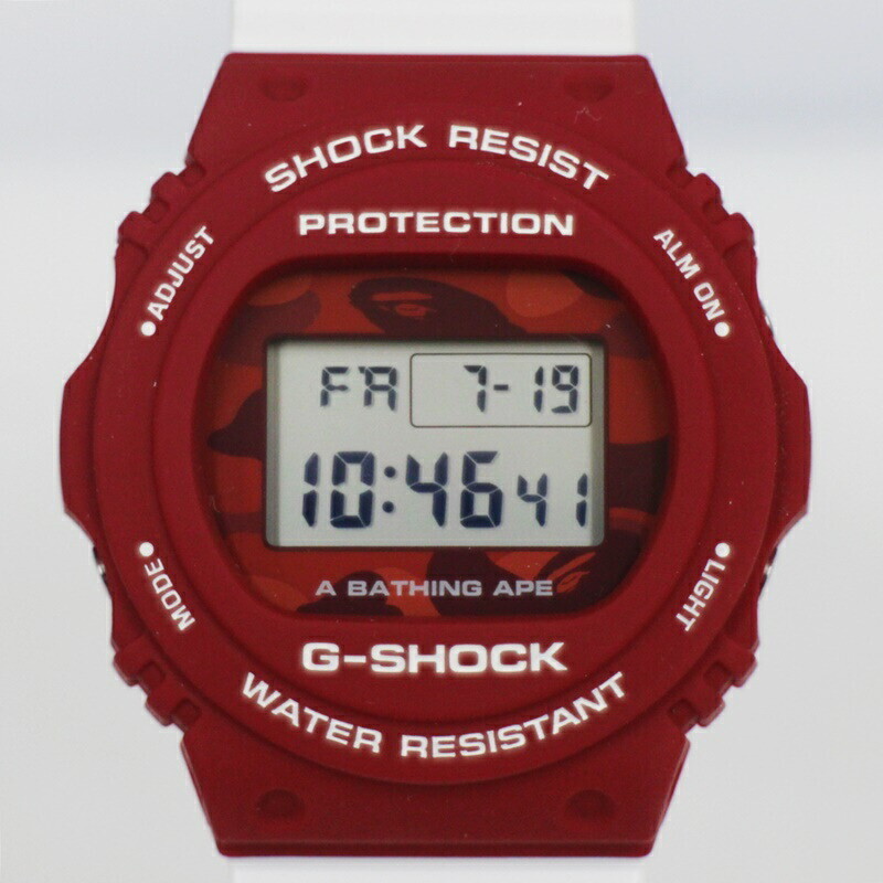 A bathing ape CASIO G-SHOCK Red