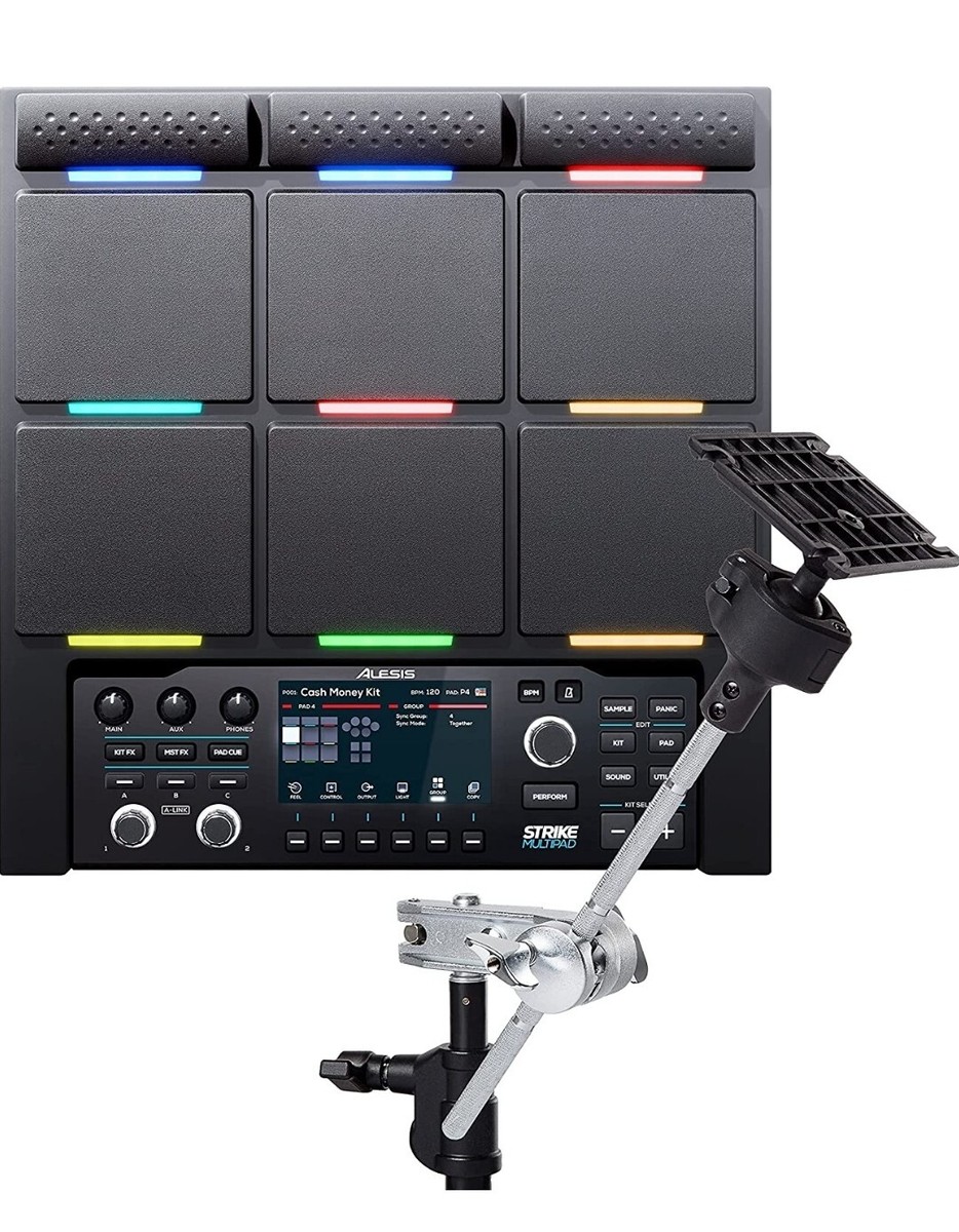 Alesis Strike Multipad Electronic Drum Machine + Clamp Mount + SKB