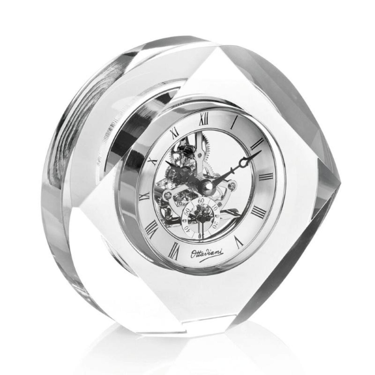 Orologio da Tavolo OTTAVIANI 29756 in Cristallo 15x5x14 cm - Main Image