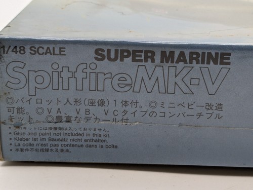 Fujimi Supermarine Spitfire Mk-V Vintage 1:48 NOS Complete Kit-1987-Free Ship. - Picture 9 of 10