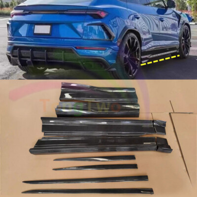 For Lamborghini Urus 2018-2024 10pcs Real Carbon Fiber Side Skirts