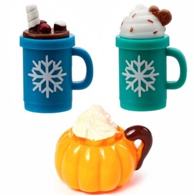 PUCKATOR Hot Chocolate Lip Balm Flavoured Girls Kids Novelty Xmas Stocking Filler Gift