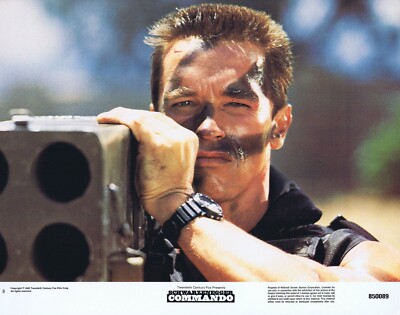 COMMANDO Original Lobby Card 8 Arnold Schwarzenegger Rae Dawn Chong