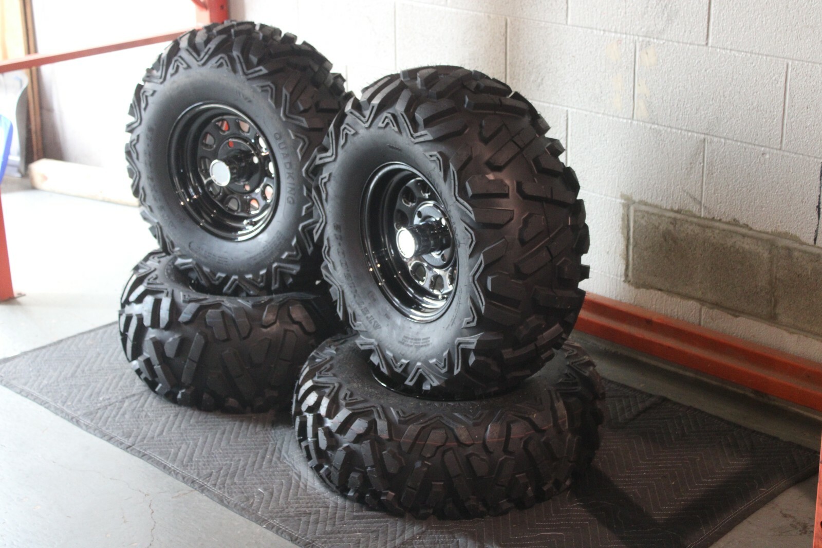 HONDA PIONEER 700 27" QUADKING ATV TIRE ITP BLACK ATV WHEEL KIT