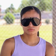 Oversized One Piece Shield Sunglasses For Women Fashion Men Wrap Around Glasses