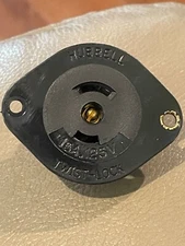 Hubbell Receptacle, 15A, 125V