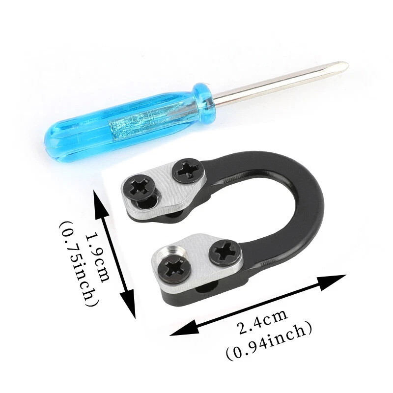 Archery Compound Bow Metal D Loop Release Bow String Nock Ring Buckle Hunting - Image 4 of 4