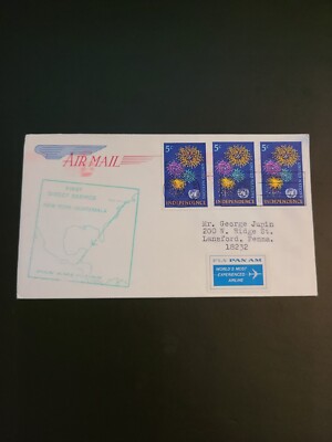 Pan Am Airlines First Day Cover NY to Guatemala 4/28/1968