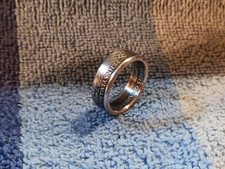 Pennsylvania Handcrafted Washington Quarters coin ring, size 8 1999