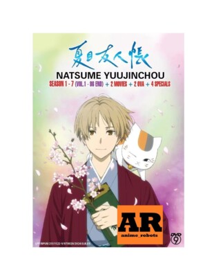English dubbed of Natsume Yuujinchou Season 1-7 (1-86End+Movie+OVA+SP) Anime DVD