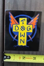 DOGTOWN Skateboards Gonz Art Cross Wings Original Vintage Skateboarding STICKER