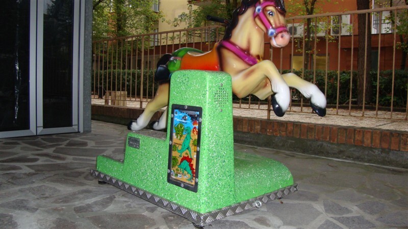 DONDOLANTE GIOSTRA CAVALLINO PER BAMBINI A MONETA CON CERIFICATO