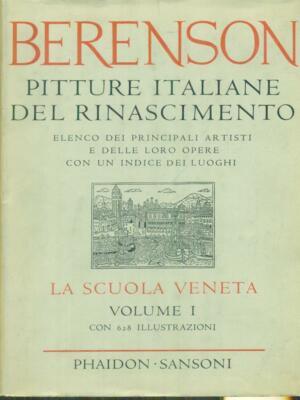 ITALIENISCHE GEMÄLDE DER RENAISSANCE 2VV ERSTE AUSGABE BERENSON BERNARD