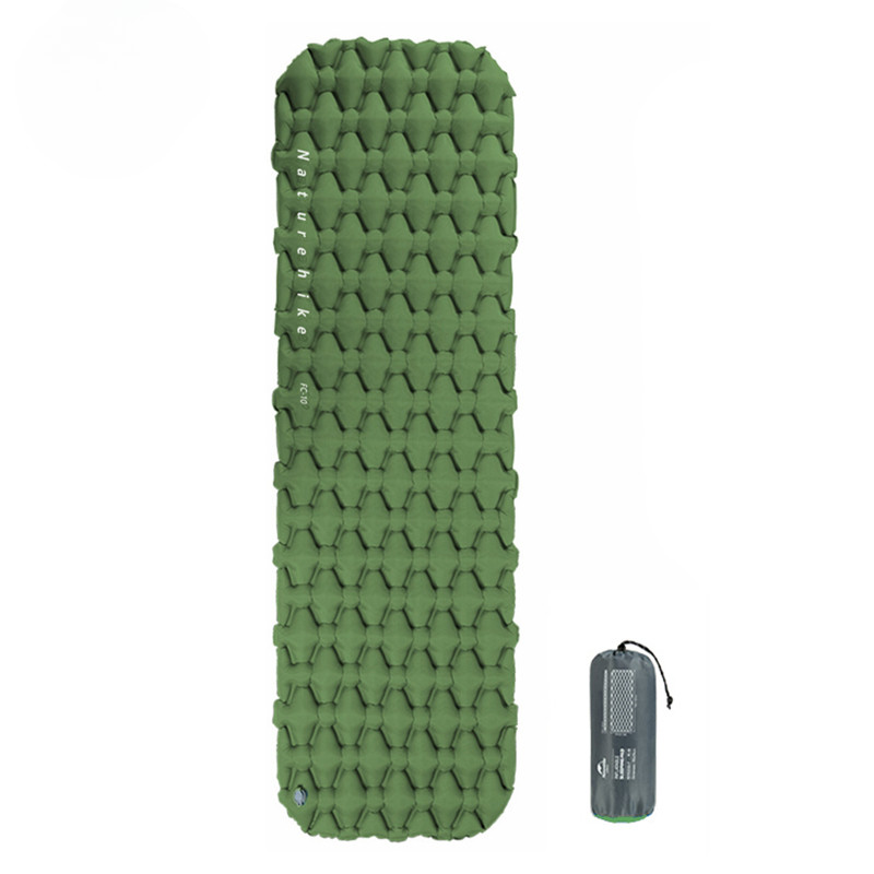 Colchón de aire para camping ultraligero impermeable nailon inflable cojín cama para dormir