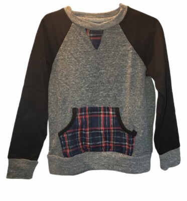 Miki Miette Boys Holiday Plaid Long Sleeve Pullover Size 5 NWT