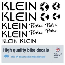 Klein Pulse bike decals labels with free bike protection (29 pack) free delivery