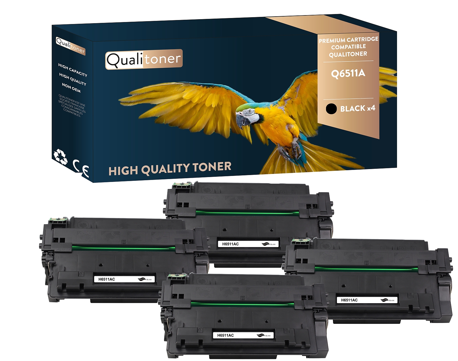 Toners pour HP Q6511A noir Qualitoner pour imprimer vos rapports administratifs à la maison