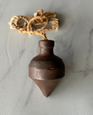 Old Rare collectable Iron Plumb Bob Masonry Carpenter Leveling Tool