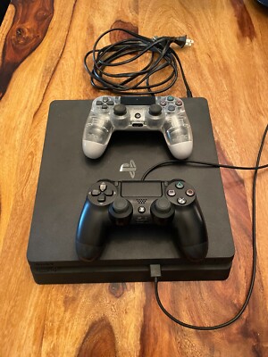 Sony PlayStation 4 500GB Jet Black Console with 2 controllers and