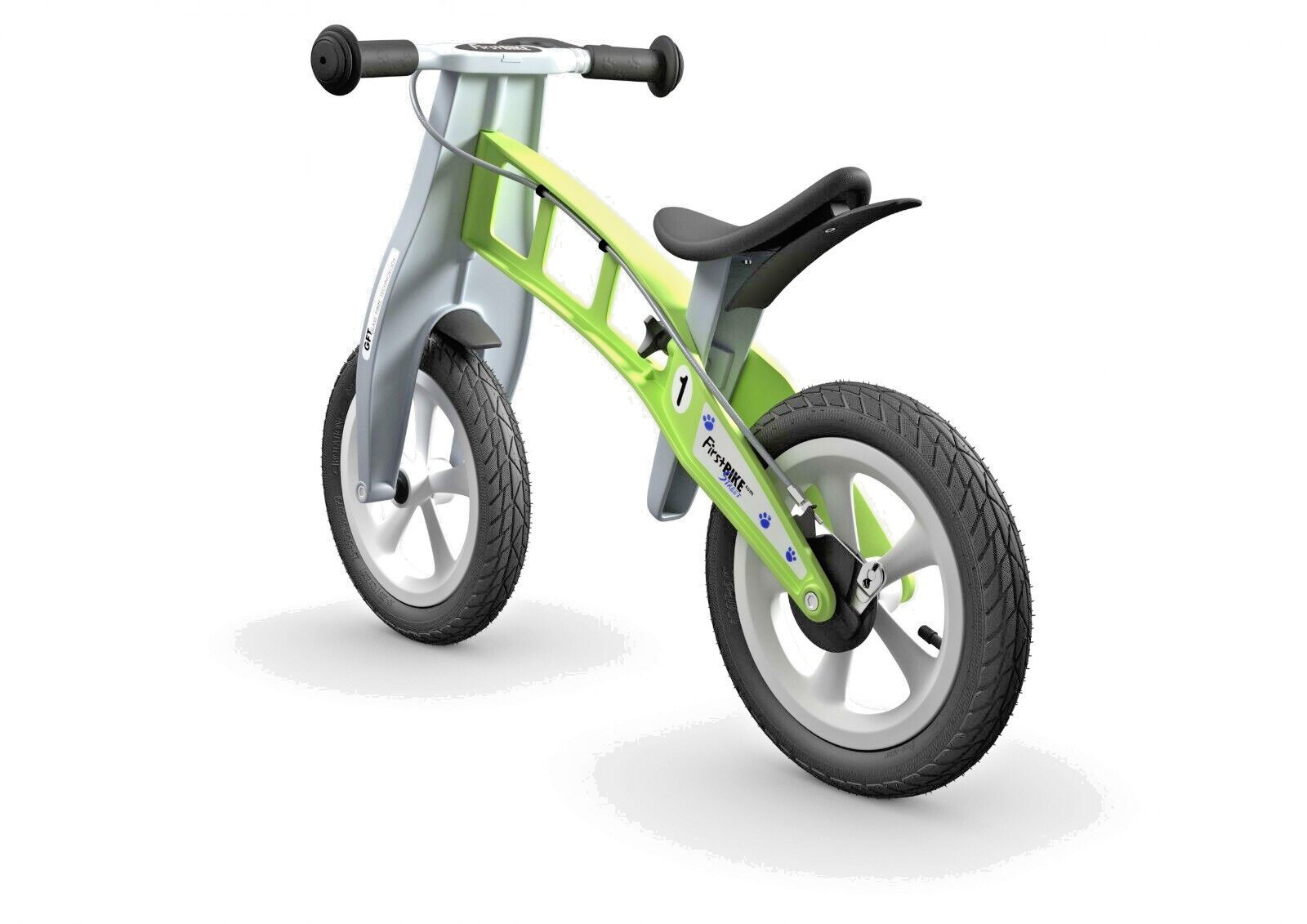 FirstBike Street (GREEN) Bike - PREMIUM BALANCE BIKE WITH A 