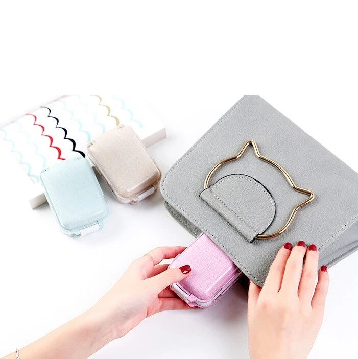 Caixas de pílulas seladas 7 dias organizador de recipiente divisor de drogas saúde armazenamento viagem - Imagem 3 de 4