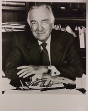 Walter Cronkite signed 8 x 10 