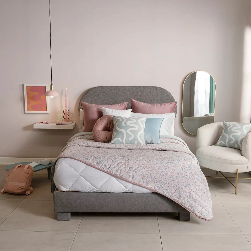 TERRAZZO SPECIAL FABRIC REVERSIBLE ULTRASLIM COMFORTER SET 1 PC TWIN SIZE - Image 3 of 4