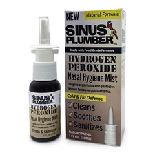 Sinus Plumber Hydrogen Peroxide Nasal Spray – Cold & Flu Virus Immune Defense