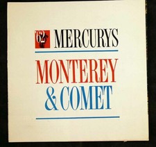 1962 Mercurys Monterey & Comet Dealer Sales Brochure Ford Lincoln Mercury