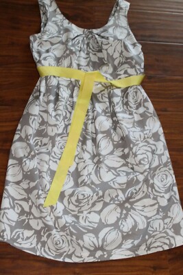 yellow and grey maternity dress Bebe Rio Red Satiny Halter Valentine's Sexy Knee Length Dress USA Size –  Thrift Threads main image 0