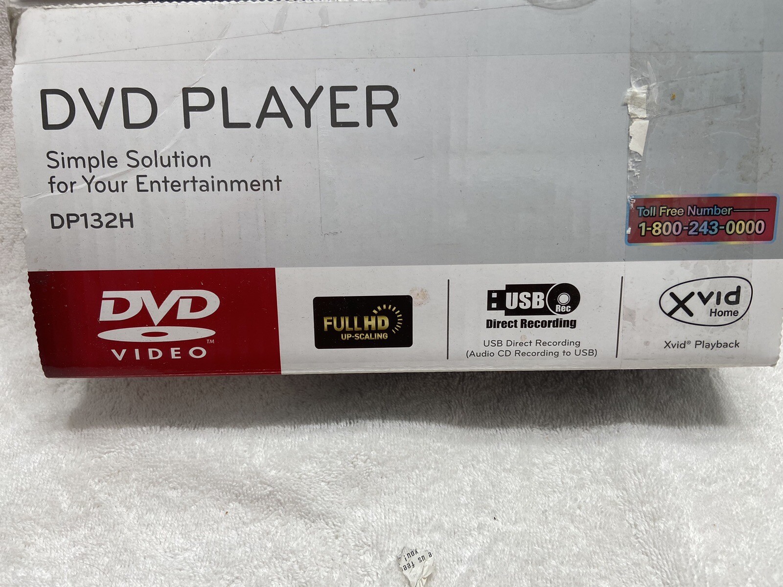 LG DP132H DVD Player HDMI Dolby Digital Xvid Home New Sealed