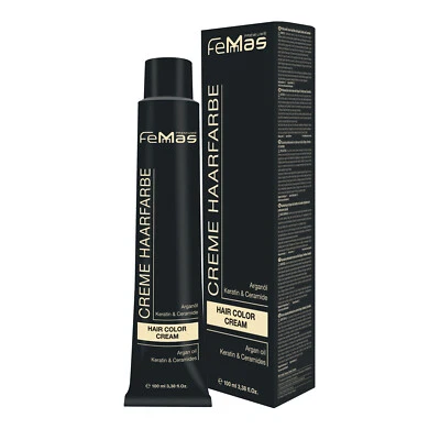 FEMMAS PREMIUM FemMas Hair Color Cream professionelle Haarfarbe 100 ml (89 EUR/l)