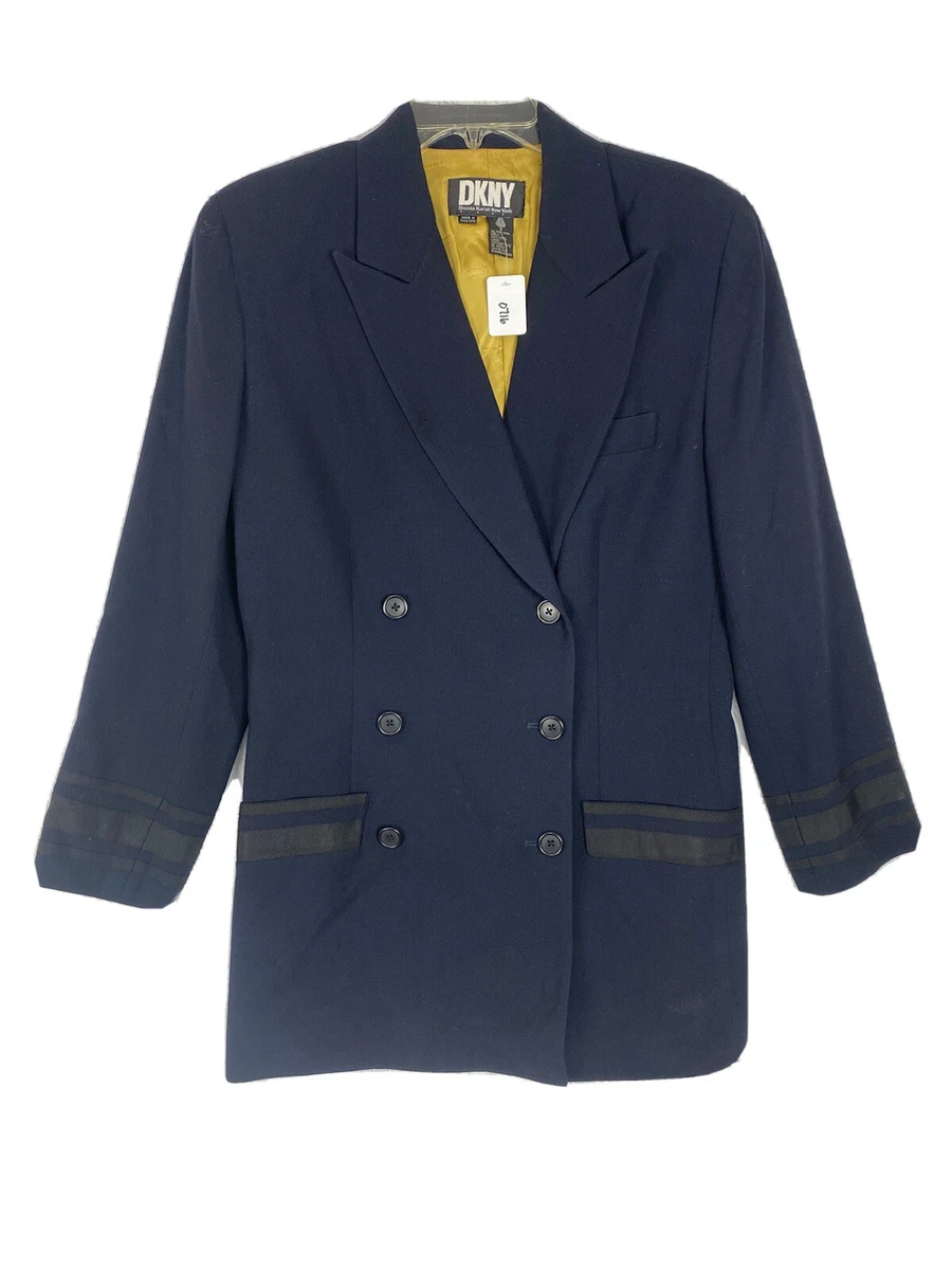 Blue long blazer online