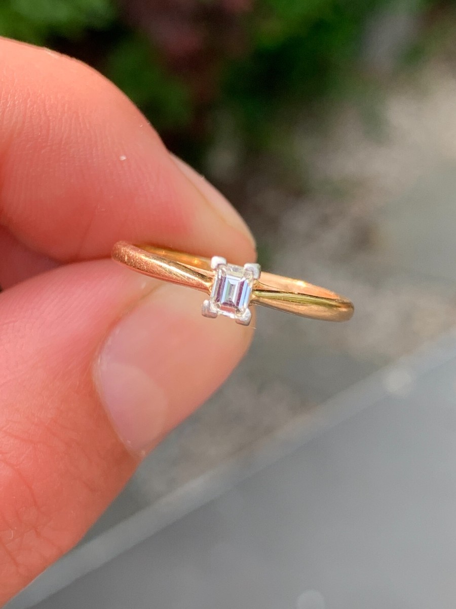 18ct gold diamond solitaire ring BOODLES UK