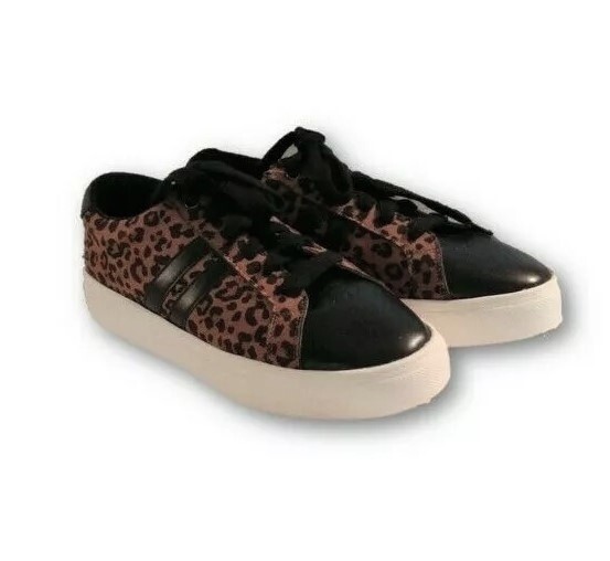 Time Tru WMNs Leopard Animal Print Memory Foam Fashion Sneaker