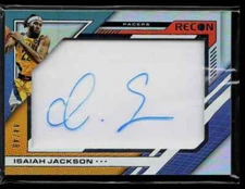 2022-23 Recon Isaiah jackson RC Auto /49 Indiana Pacers #SAA-IJS