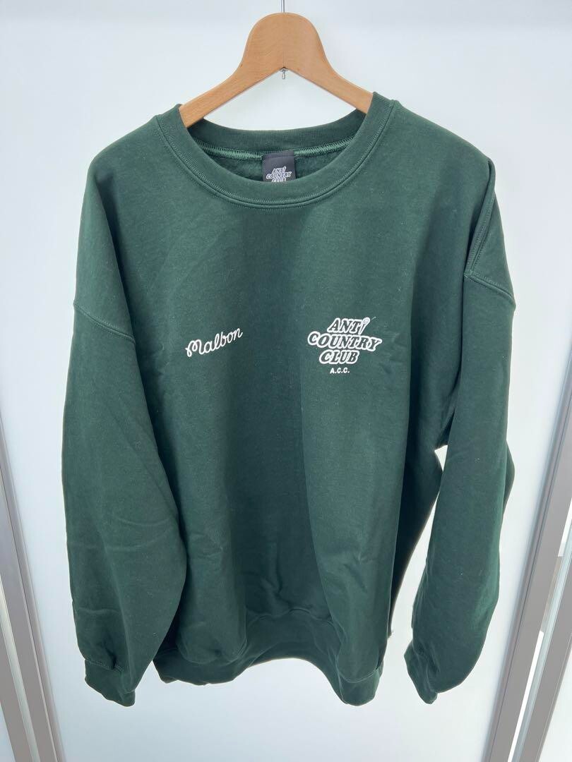 Anti Country Club Tokyo × Malbon Golf Sweatshirt XL Black Anti Country Club Tokyo × Malbon Golf Sweatshirt XL Black