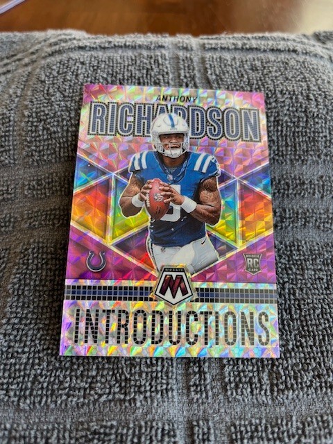 Anthony Richardson 2023 Mosaic Purple Rookie Introductions 21/49   "SUPER RARE"