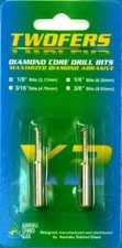 1/8''Standard Aanraku Twofers Core Diamond Drill Bits 100/120 Grit