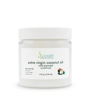 EXTRA VIRGIN COCONUT OIL Natural Unrefined Cold-Pressed Beauty/Cooking 4 OZ