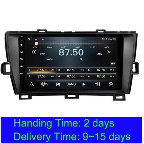 9" QLED Android 15 Car Headunit GPS Radio Stereo For Toyota Prius 2009-15 4+64GB