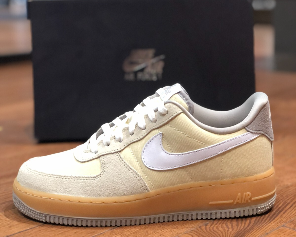 NEW* WOMEN Nike Air Force 1 07' Low Suede Canvas Khaki (HV4306 234