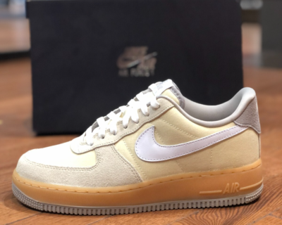 NEW* WOMEN Nike Air Force 1 07' Low Suede Canvas Khaki (HV4306 234) 👍 | eBay