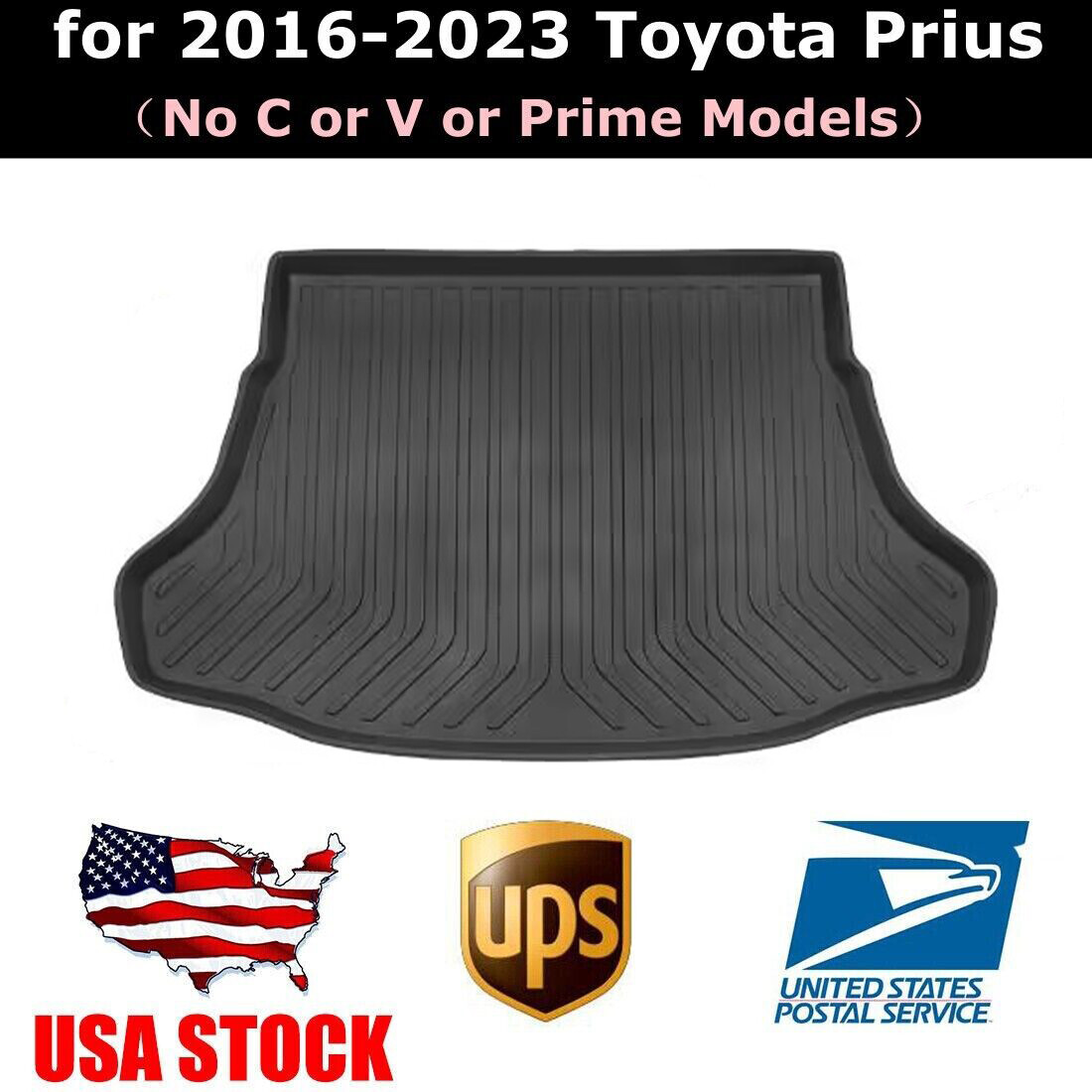 2016-2023 Toyota Prius All-Weather Rear Floor & Cargo Mats