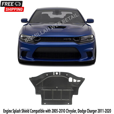 Engine Splash Shield Compatible with 2005-2010 Chrysler, Dodge Charger 2011-2020