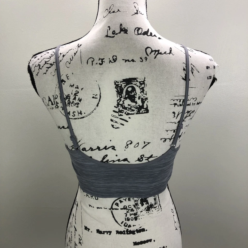 Bralette sin costuras gris copas inalámbricas LILY OF FRANCE para mujer talla L/XL Foto 3 de 4